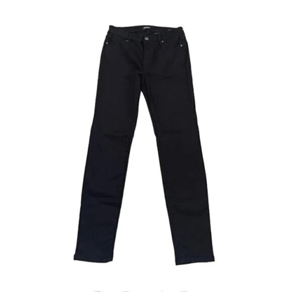 Buffalo David Bitton Black Cotton Blend Skinny Mid Rise Stretch Jeans 6/28 EXC - Picture 3 of 6